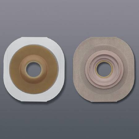 FlexTend Colostomy Barrier Pre-Cut, Extended Wear Tape 1-3/4 Inch Flange Green Code Hydrocolloid 1 Stoma, 14904 - Box of 5