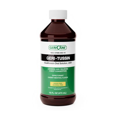 Geri-Care Cold and Cough Relief 100 mg / 5 mL Strength Liquid, 5676 Ct
