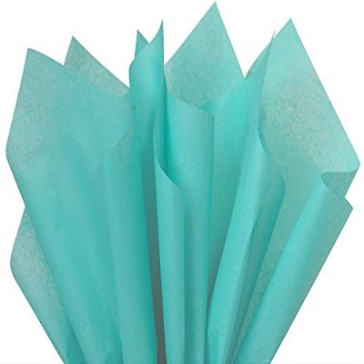 CARIBBEAN TEAL Tissue Paper 20x30"24 Sheet Mini-Pack (12 unit, 24 pack per unit.)