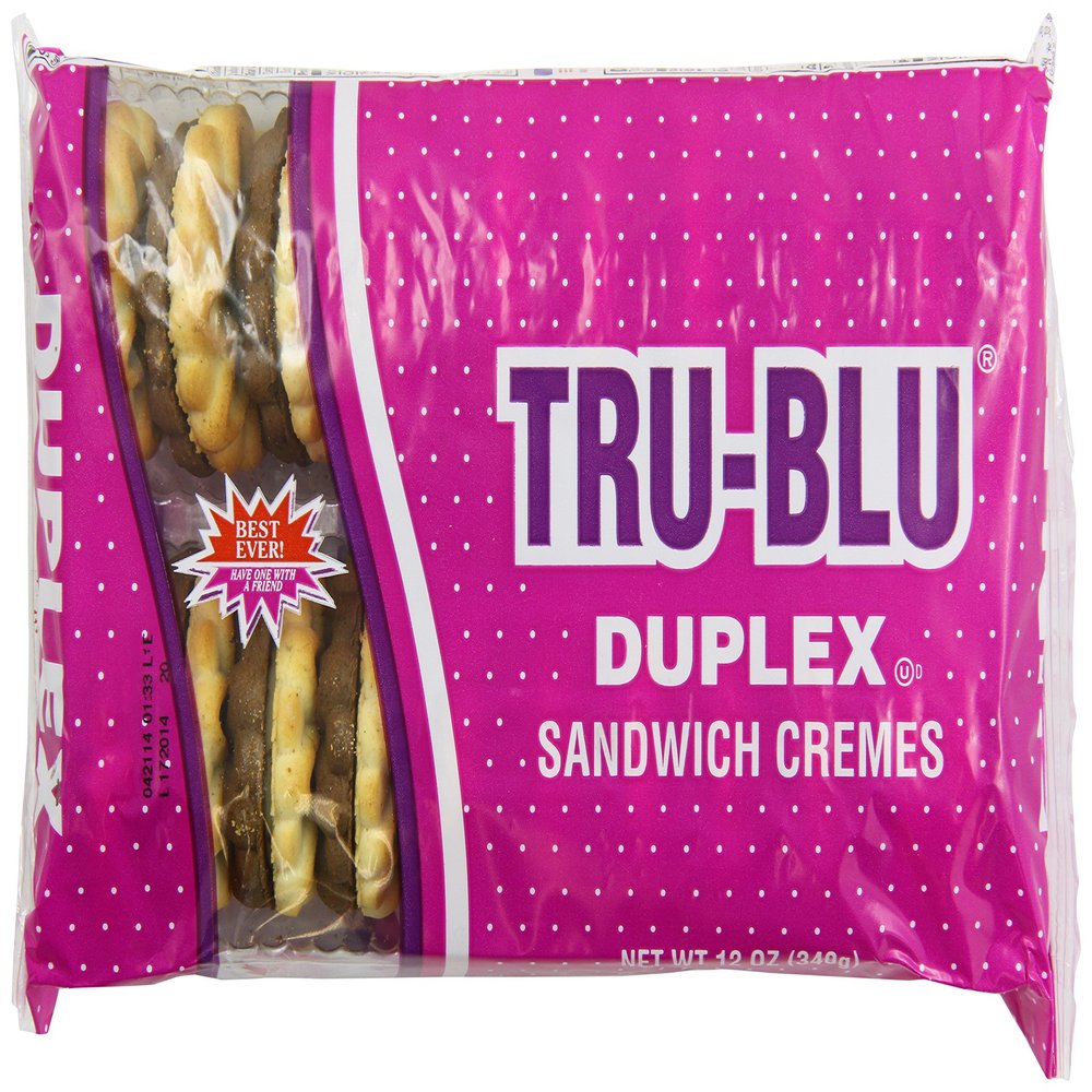 Tru Blue Duplex Cookie Cremes, 12 Ounce (Pack of 12)