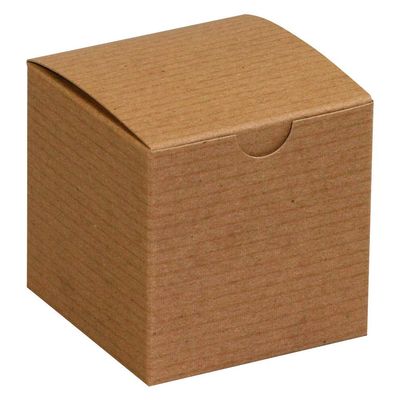 Aviditi Gift Boxes, 3" x 3" x 3", Kraft (Pack of 100) Easy Assemble Boxes, Good for Holidays, Birthdays, and Special Occasions