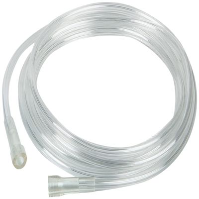 Medline Clear Crush-Resistant Oxygen Tubing, 25', Universal Connector - High-Quality Medical Supplies, Pack of 25