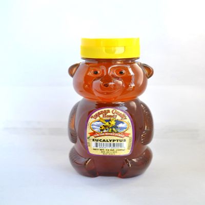 12oz Bears Topanga Quality Honey (Eucalyptus Floral Source) Raw, Unfiltered, Unpasturized, All Natural, Kosher
