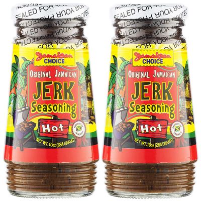 Original Jamaican Jerk Marinade, HOT Seasoning. 10 Oz (2-Pack)