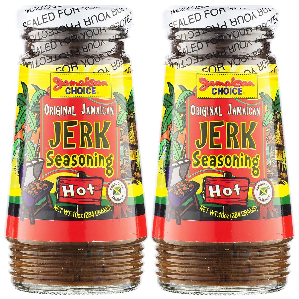 Original Jamaican Jerk Marinade, HOT Seasoning. 10 Oz (2-Pack)