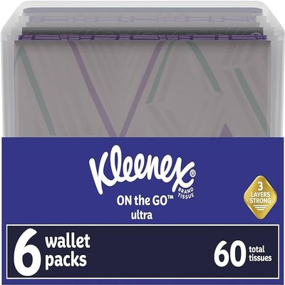 3 Pk Slim Pack Wallet Size (2 Pack) = 60 Tissues - Most Elegant Look of Any Portable Tissue Anywhere