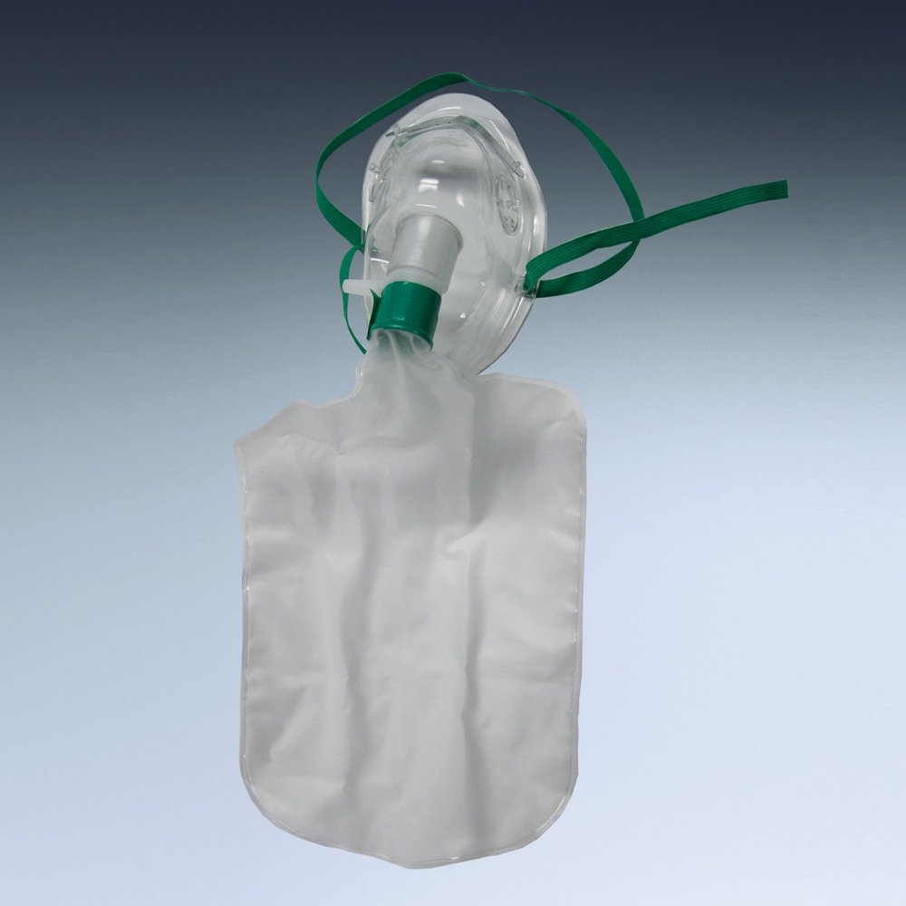 Dynarex Oxygen Mask Elong, Ped Hi Concentrate Non Breather 7ft 50/Cs