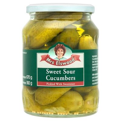 Mrs Elswood Sweet & Sour Cucumbers 670g