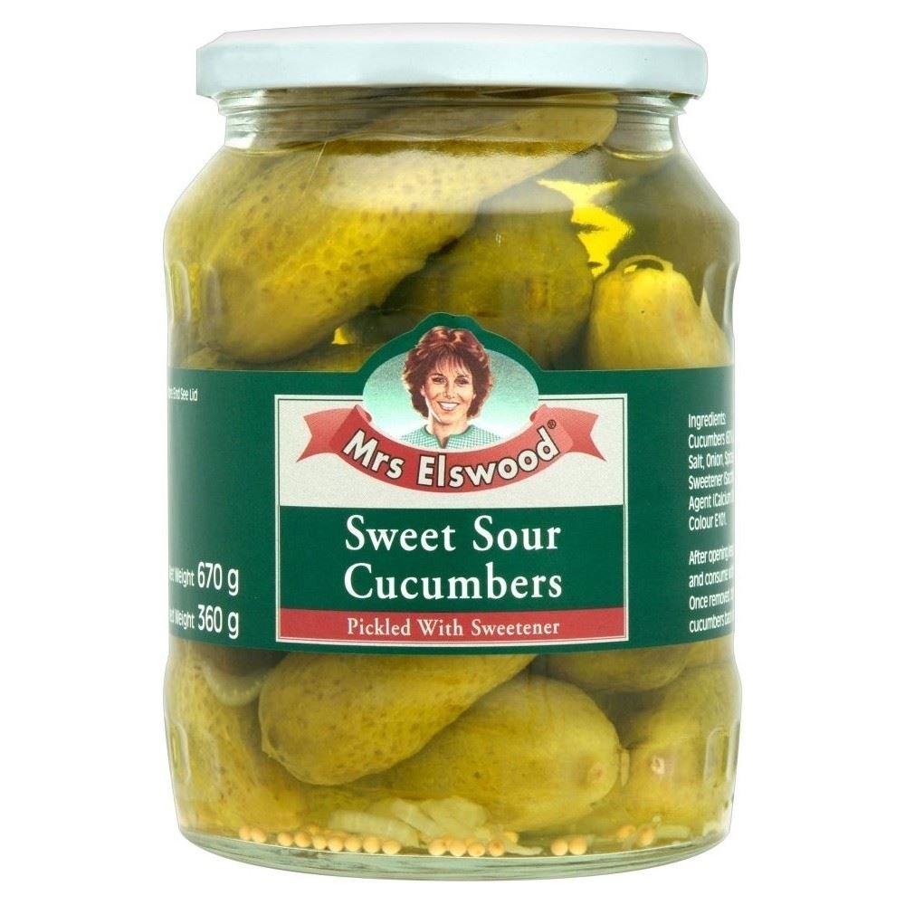 Mrs Elswood Sweet & Sour Cucumbers 670g