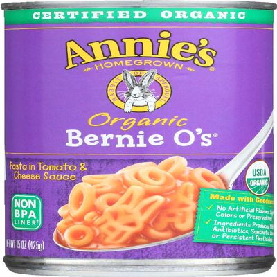 Annie's Homegrown Bernie O's with Tomato & Cheese, 15-ounce Cans (Case of 12)