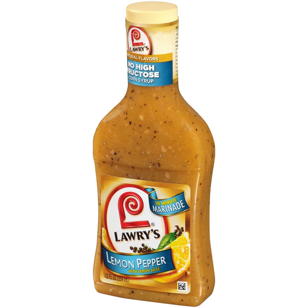 Lawry's 30 Minute Marinade Lemon Pepper, 12 oz (Pack of 18)