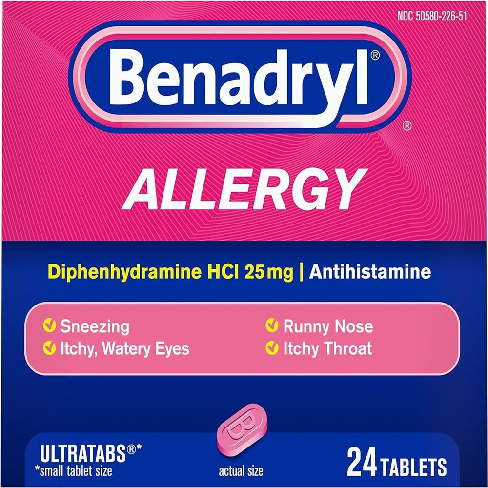 Benadryl Ultra Tabs Size 24s Benadryl Ultra Allergy Relief Tablets 24ct
