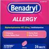 Benadryl Ultra Tabs Size 24s Benadryl Ultra Allergy Relief Tablets 24ct view 1