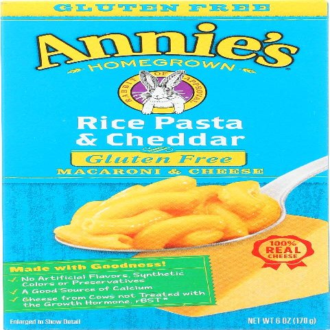 Annie's Macaroni & Cheese Rice Pasta & Cheddar 6 OZ (Pack of 2)