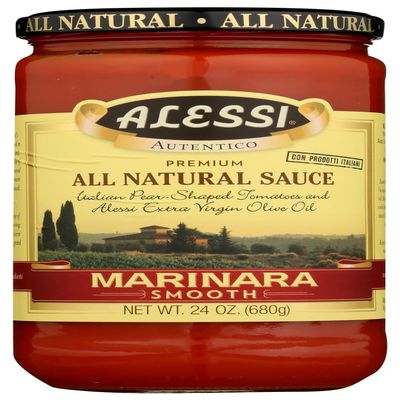 ALESSI SAUCE MARINARA SMOOTH, 24 OZ