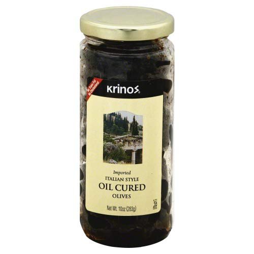 Krinos Olives, Italian Style Oil Cured, 10 Ounce (pack of 3)3