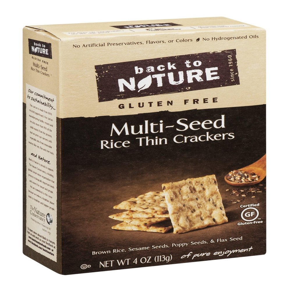 Multi-Seed Gluten Free Rice Thins Crackers 4 Ounces (Case of 12)