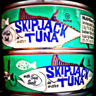 2 Pack Skipjack Tuna Pole Caught in Sea Salt and Water