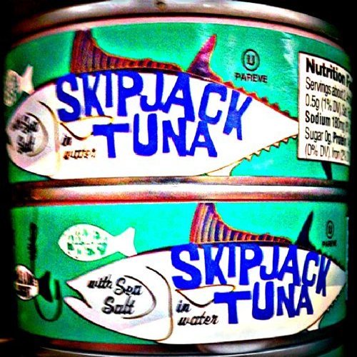 2 Pack Skipjack Tuna Pole Caught in Sea Salt and Water
