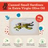 Canned Small Sardines in Extra Virgin Olive Oil by Jose Gourmet, Wild Caught Portuguese Sardines, Canned Fish, Sustainable Seafood Snacks, Omega 3, Fair Trade, 90g Can view 3