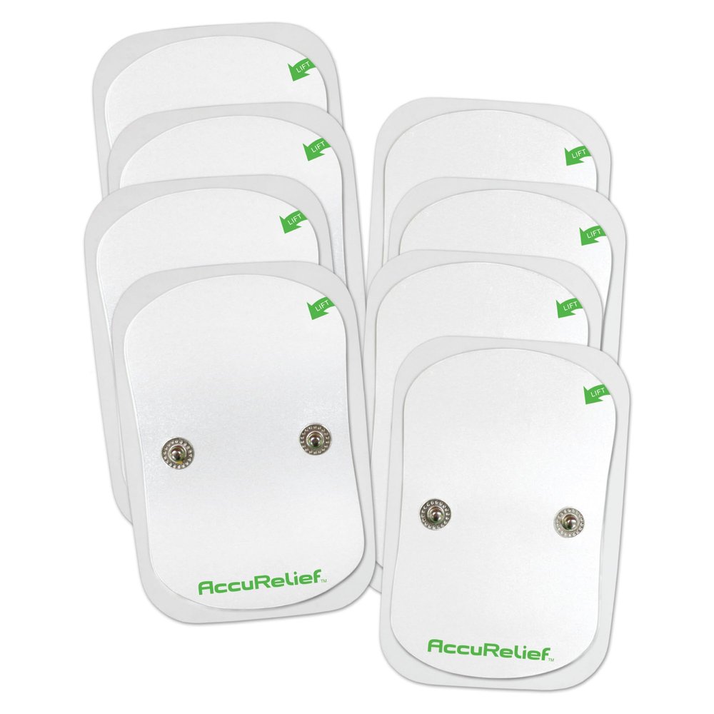 AccuRelief Wireless TENS Electrotherapy Pain Relief System Supply Kit (Packaging May Vary), Works with AccuRelief Wireless Remote Control TENS Device (ACRL-9000), 2 Pair (Pack of 1)