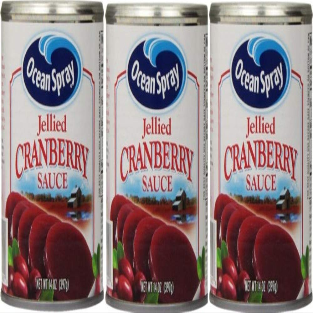 Ocean Spray Jellied Cranberry Sauce, 14 Ounce (Pack of 3)