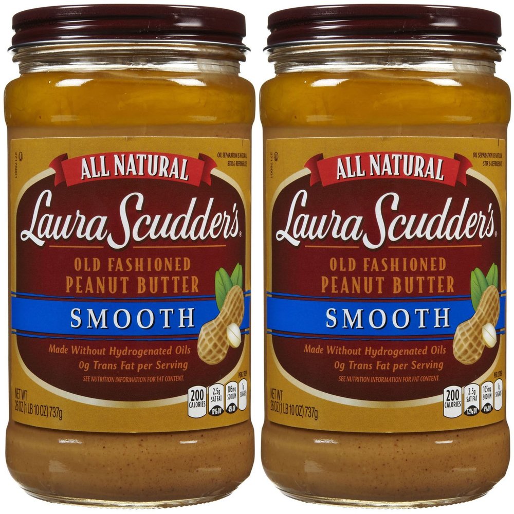 Laura Scudder's Natural Creamy Peanut Butter - 26 oz - 2 pk
