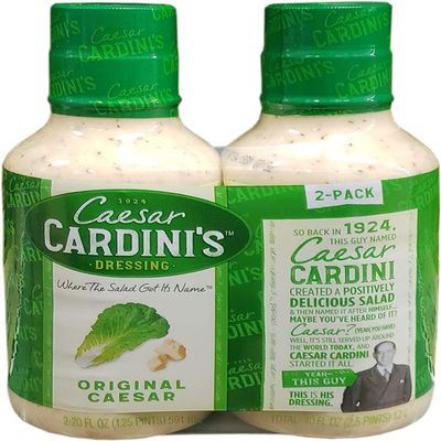 Cardini Original Caesar Dressing, Bottles, 20 Fl Oz (Pack of 2)