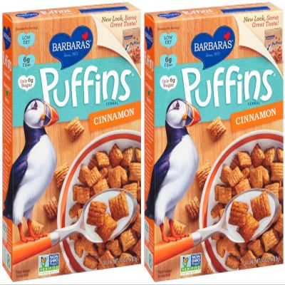 Barbara's Barbaras Puffins Cinnamon, 10 oz, 2pk