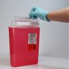 Oakridge 5 Quart - Sharps Disposal Container with Mailbox Style Lid view 2