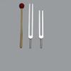 High Ohm Tuning Fork Set 272.2 Hz & 544.4 Hz with Free Mallet Activator view 1