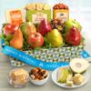 A Gift Inside Fruitfully Classic Happy Birthday Fresh Fruit Basket with Cheese and Nuts view 3