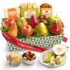 A Gift Inside Congratulations Cheese and Nuts Classic Fruit Basket view 2