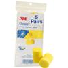 3M Ear Plugs, 5 Pairs/Poly Bag, E-A-R Classic VP312-1201, Uncorded, Disposable, Foam, NRR 29, For Drilling, Grinding, Machining, Sawing, Sanding, Welding view 1