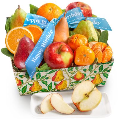 A Gift Inside Happy Birthday Fruit Favorites Basket