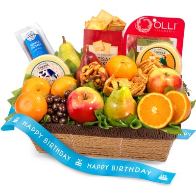 A Gift Inside Happy Birthday Sweet & Savory Farmstead Gift Basket
