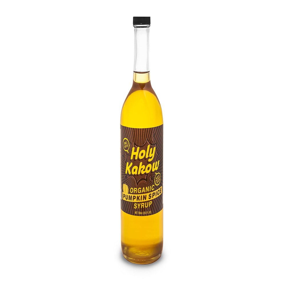 Holy Kakow Organic Pumpkin Spice Syrup - Pumpkin Spice Coffee Syrup, Organic Syrup for Coffee, Latte, Cocktail & Shake, Real Food Ingredients - 750ml
