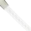 1 1/2"(38mm) X 25 Yards White LYardsia Ribbon view 1