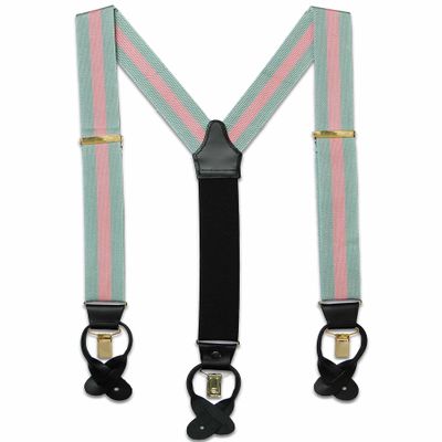 Cucumber Green and Salmon Pink Braces