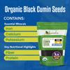 Kevala Organic Raw Black Cumin Seeds (Nigella Sativa) - Gluten Free Seasoning for Salads, Vegan Option for a Variety of Diets, For Healthy Cooking in Restaurants, Kitchen Staple, 1lb, 16 oz view 3
