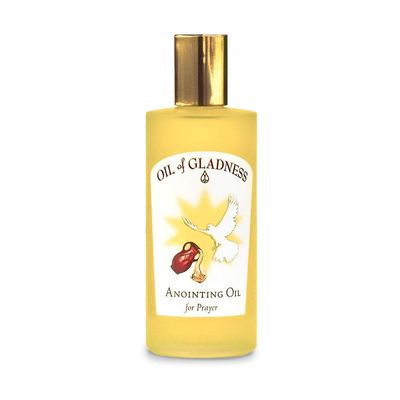 Oil of Gladness Spikenard Anointing Oil - Oil for Daily Prayer, Ceremonies and Blessings 3.5 oz Decorative Bottle