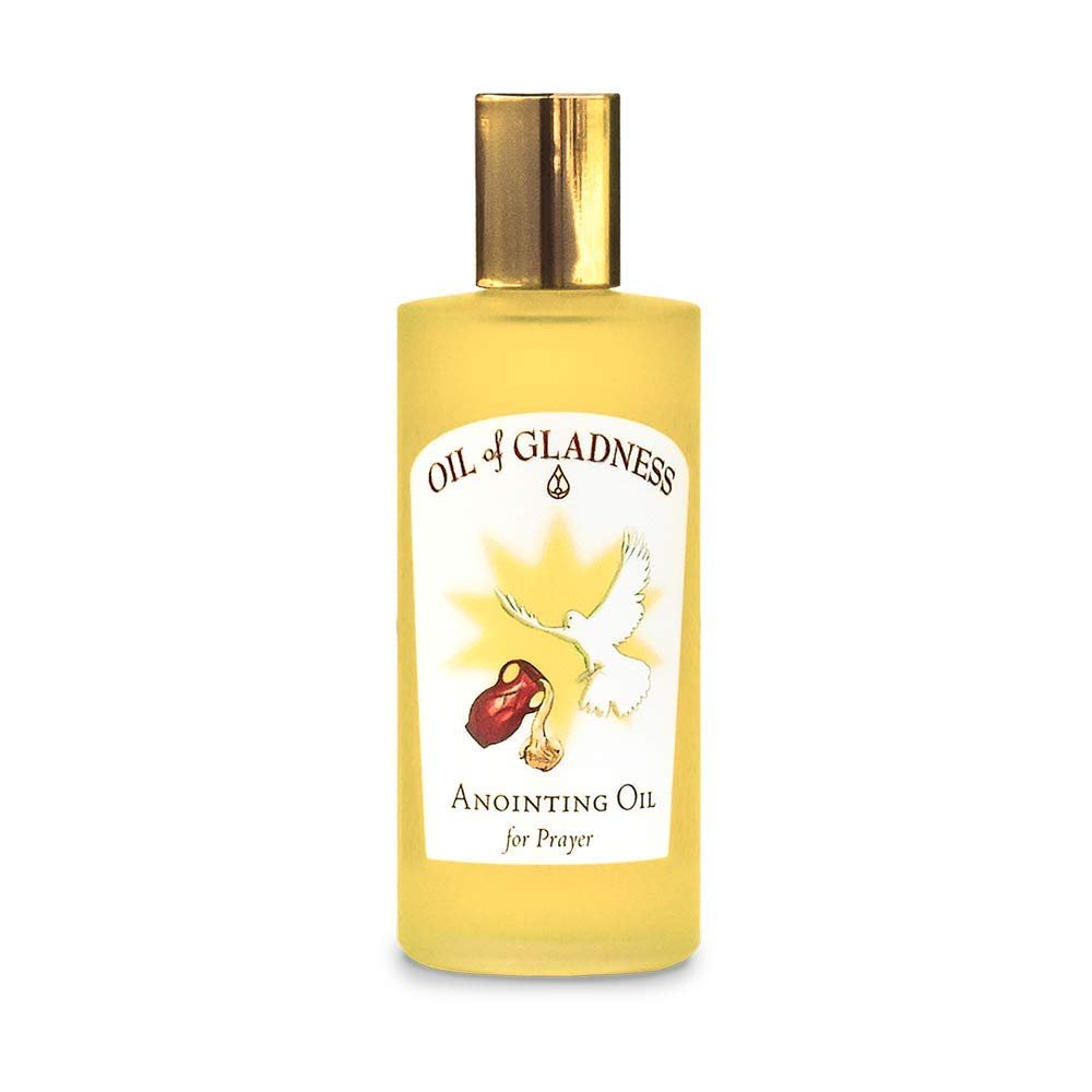 Oil of Gladness Spikenard Anointing Oil - Oil for Daily Prayer, Ceremonies and Blessings 3.5 oz Decorative Bottle