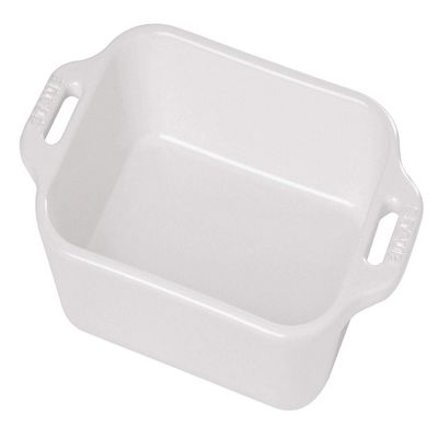 Staub Ceramic Rectangular Baking Dish 10.5 x 7.5-inch White