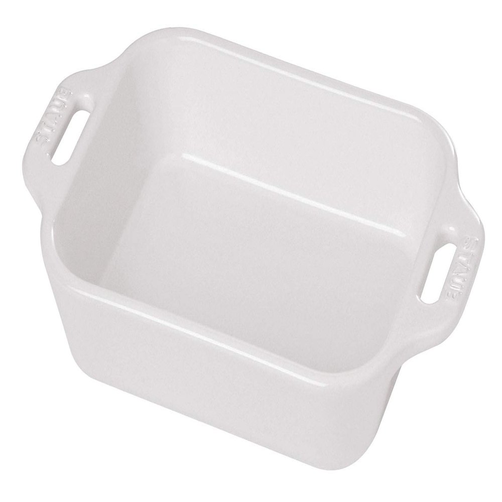Staub Ceramic Rectangular Baking Dish 10.5 x 7.5-inch White