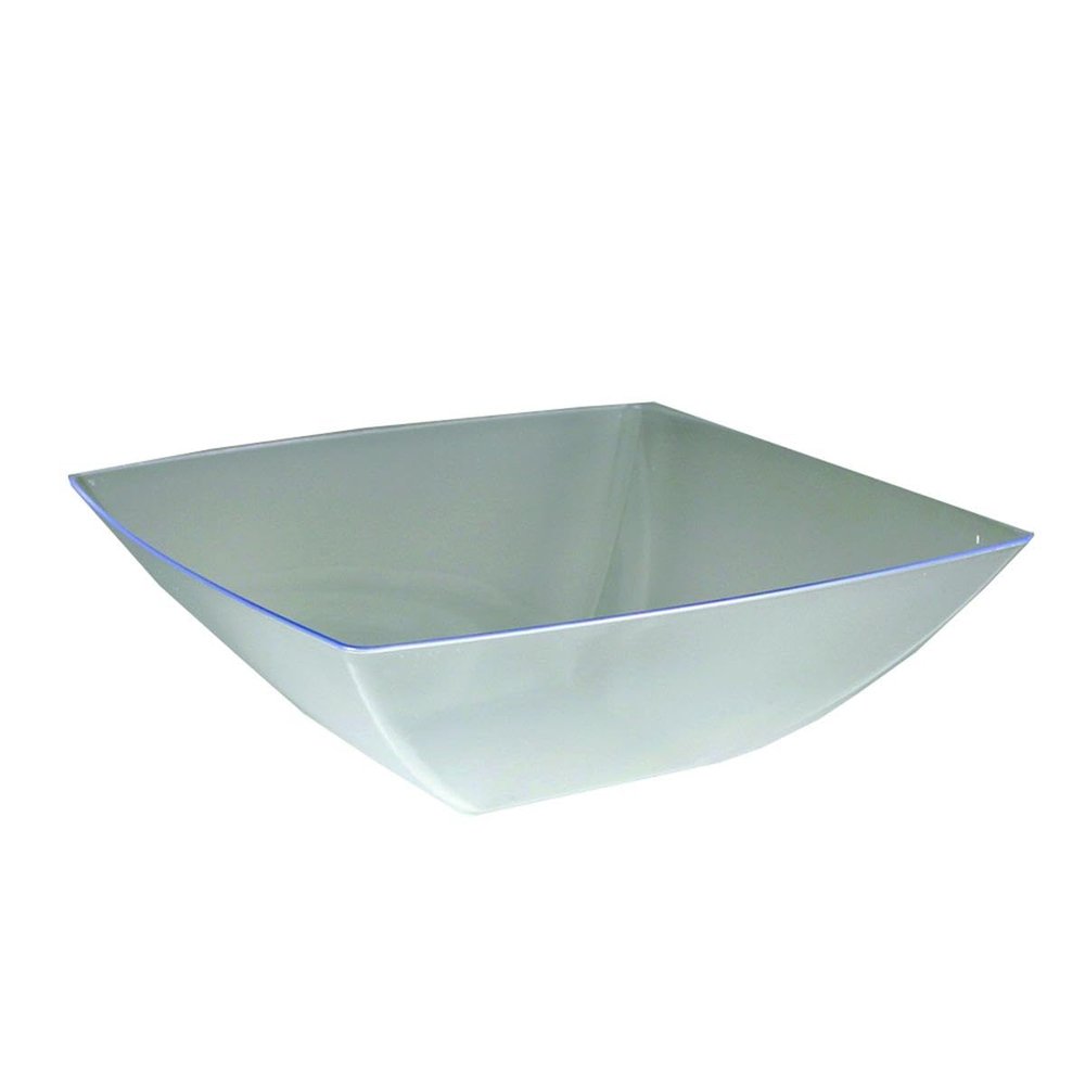 128 oz Square Plastic Clear Presentation Bowls 12 CT