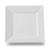 10 3/4 Inch Square Plastic White Dessert Plates 120 CT view 1