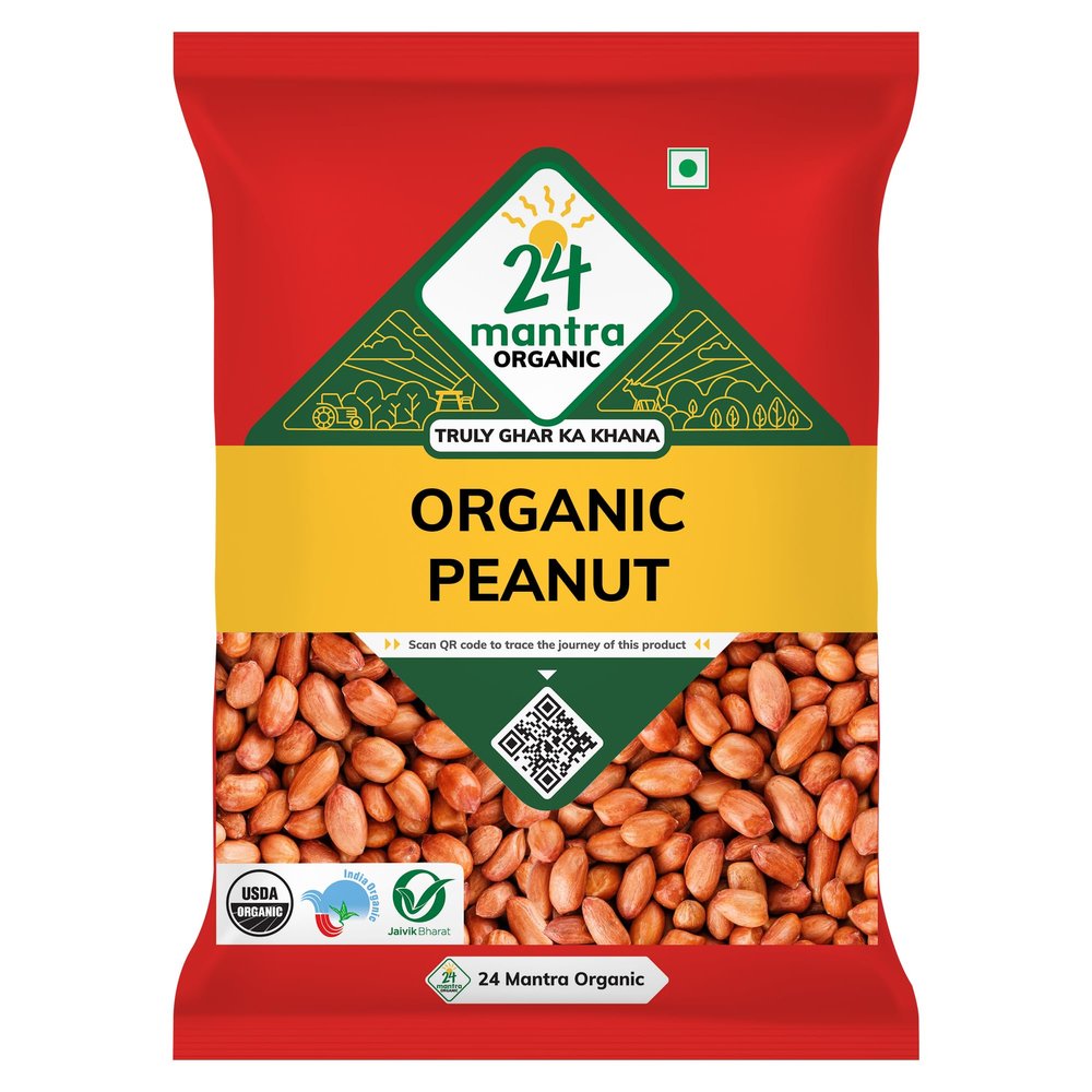 24 Mantra Organic Raw Peanut, 1kg