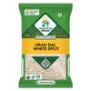 24 Mantra Organic Unpolished Urad Dal White Split/Minapa Pappu/Mash Ki Dal - 100% Organic | Chemical Free & Pesticides Free | Tastier & Rich Flavour (500 G (Pack Of 1)) view 1