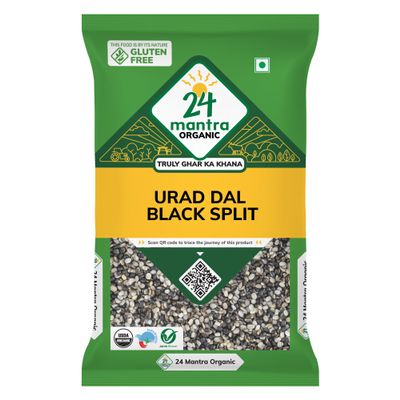 24 Mantra Organic Urad Dal Black Split - 4 lb