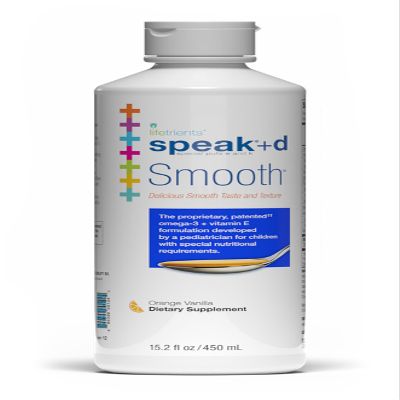 Lifetrients  Speak+D Smooth  Orange Vanilla  15.2 oz  Pediatrician Formulated to Support Children with Special Nutritional Requirements  Omega-3 & Vitamins Es, K's & D